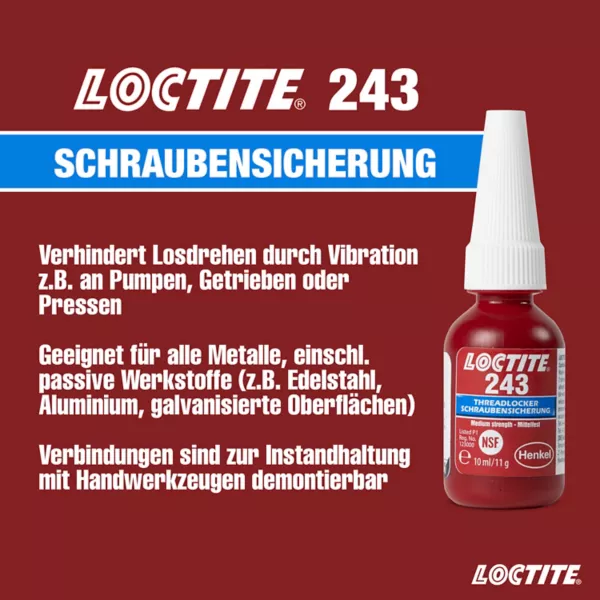 Loctite® 243 Schraubensicherung